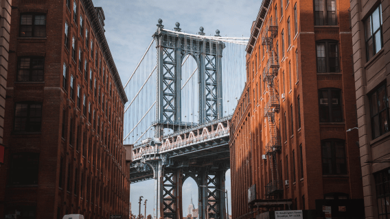 Manhattan bridge in New York
