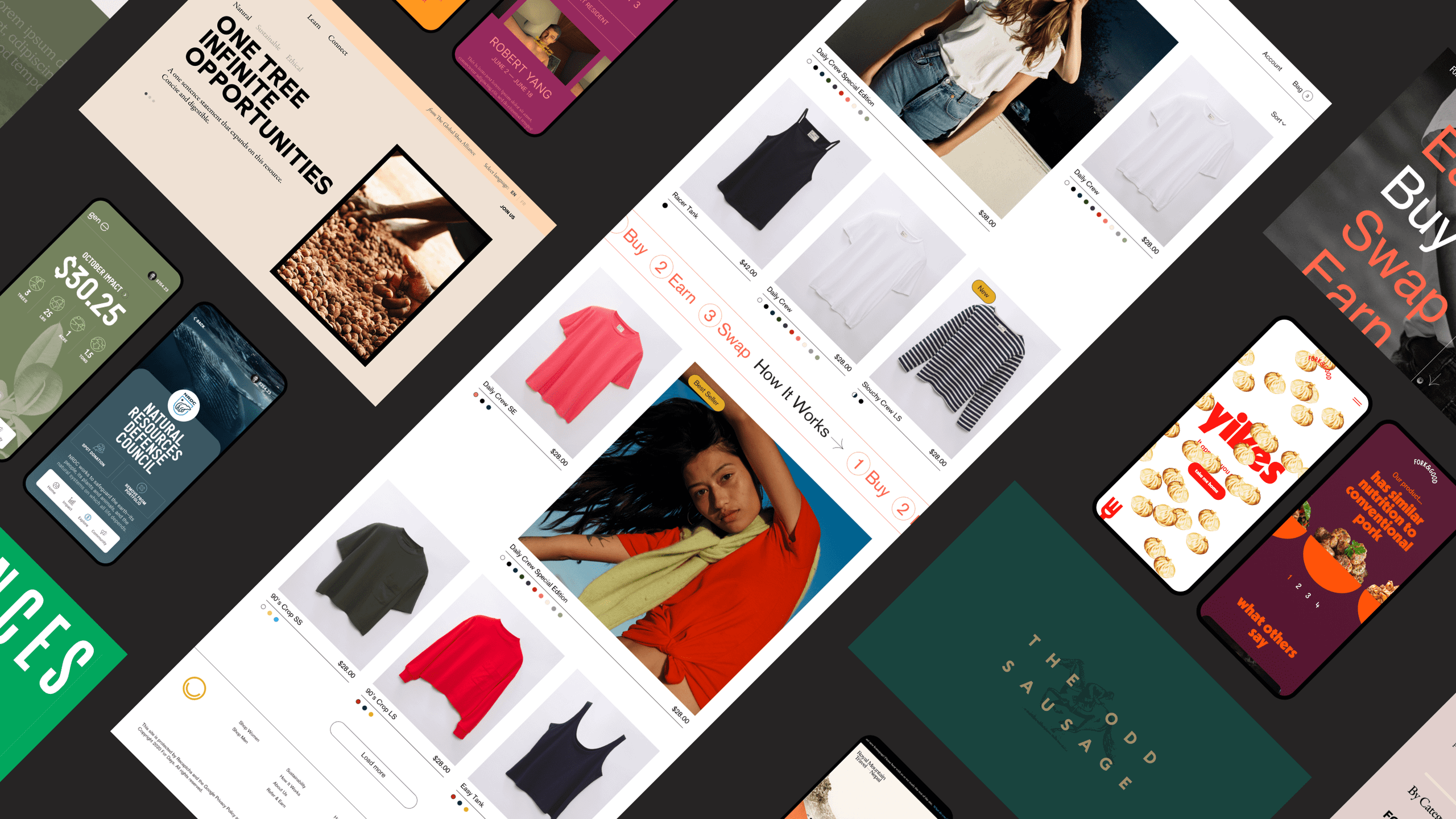 Overview of latest Outside website projects